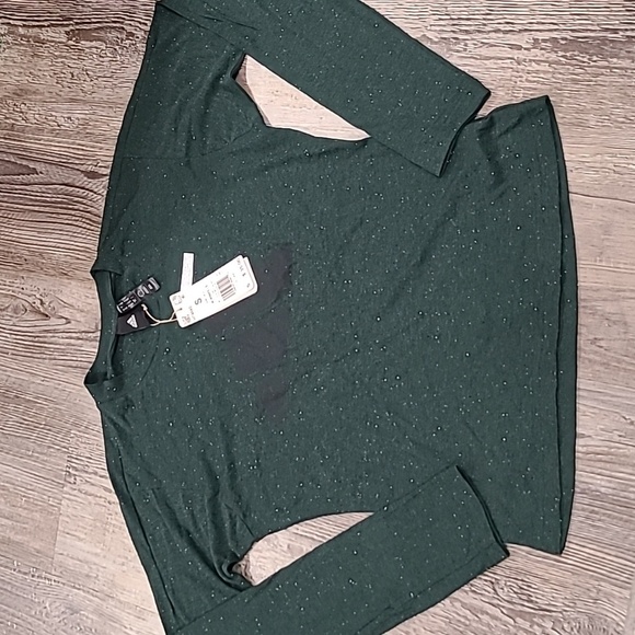 adidas Green and Black Long Sleeve Tee - Picture 3 of 4